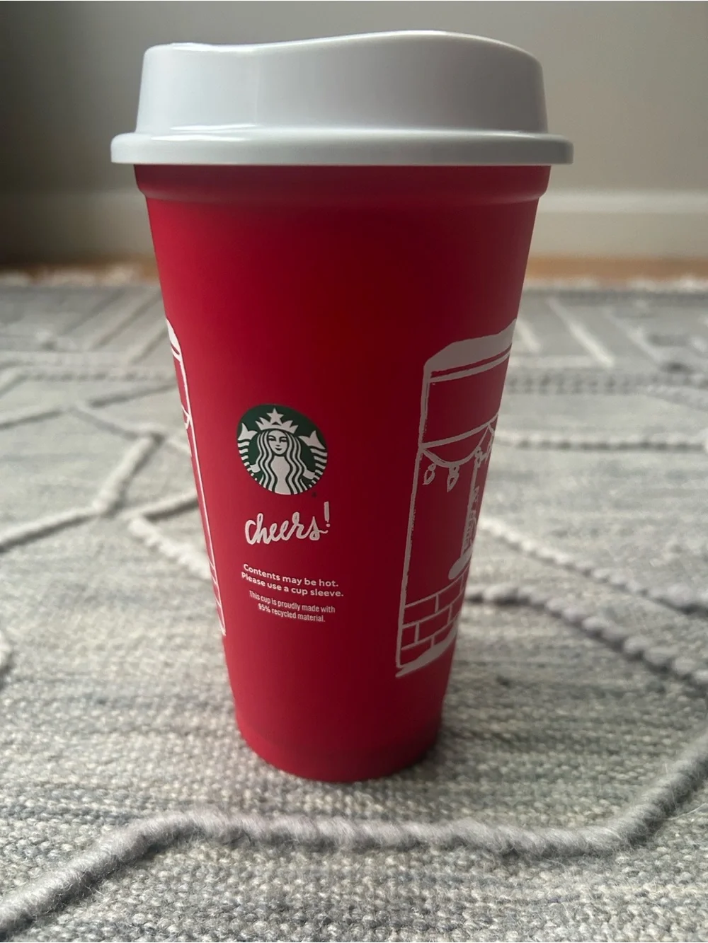 NWT Starbucks Limited Edition Red Cup Winter Holiday/Seasonal Travel Mug,Tumbler